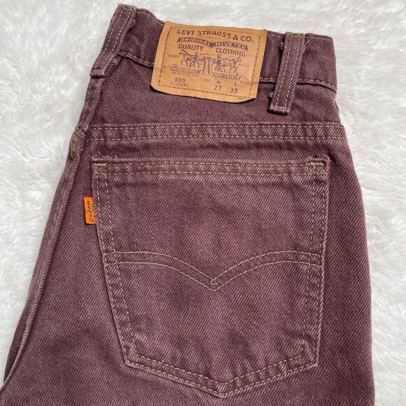 Levi's Denim - Vintage Levi's Women's Brown Student 550 Mid Rise Relaxed Fit Jeans Size W7/L30